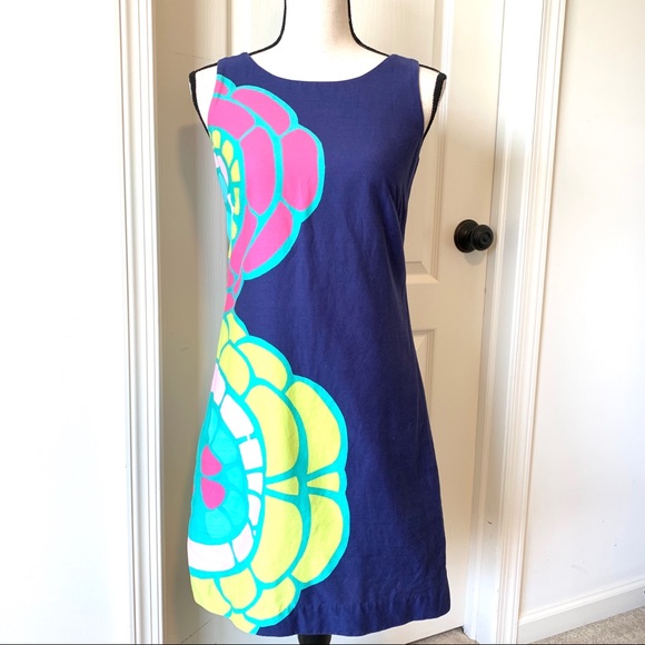 LILLY PULITZER “Stephanie” Floral Shift Dress—SZ 0 - Picture 2 of 15